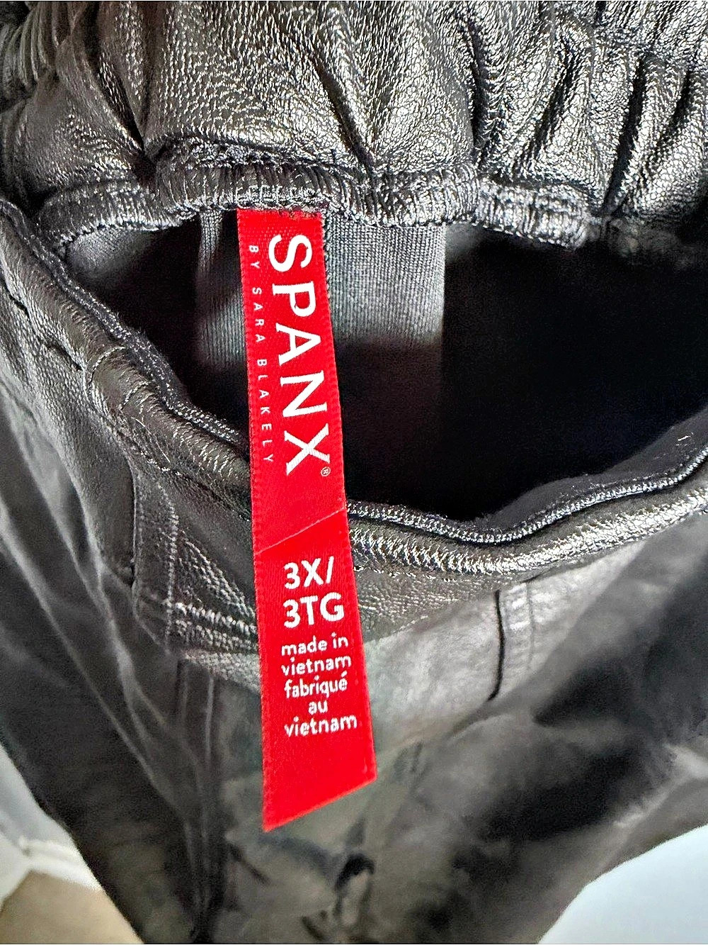 SPANX Faux Leather Leggings Black Size 3X - Picture 3 of 6